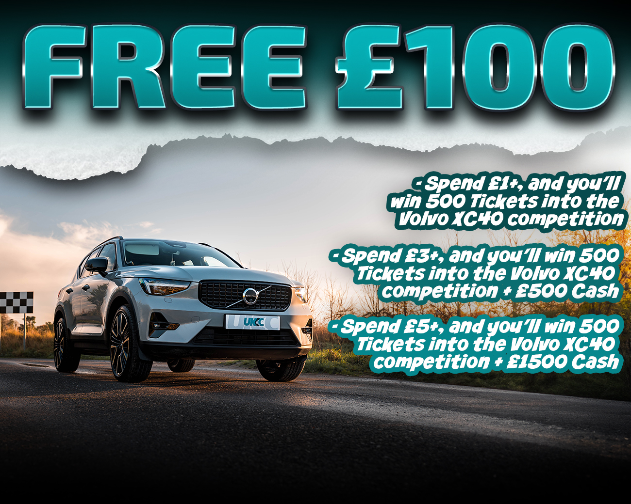 FREE ENTRY - WIN £100 | SPEND £1-£5+ AND WIN COMPETITION TICKETS & CASH!