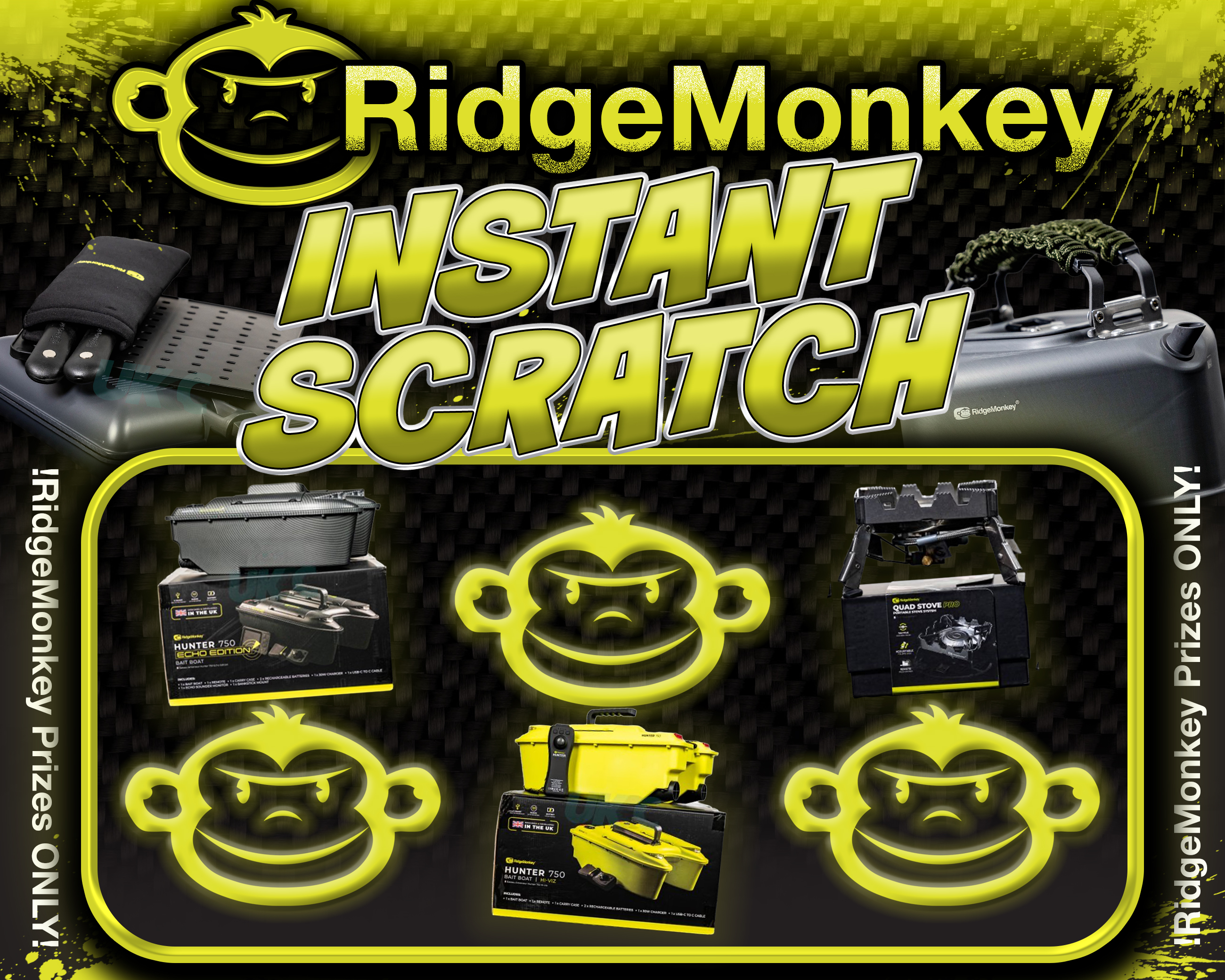 RIDGEMONKEY PRIZE EVERY TIME!