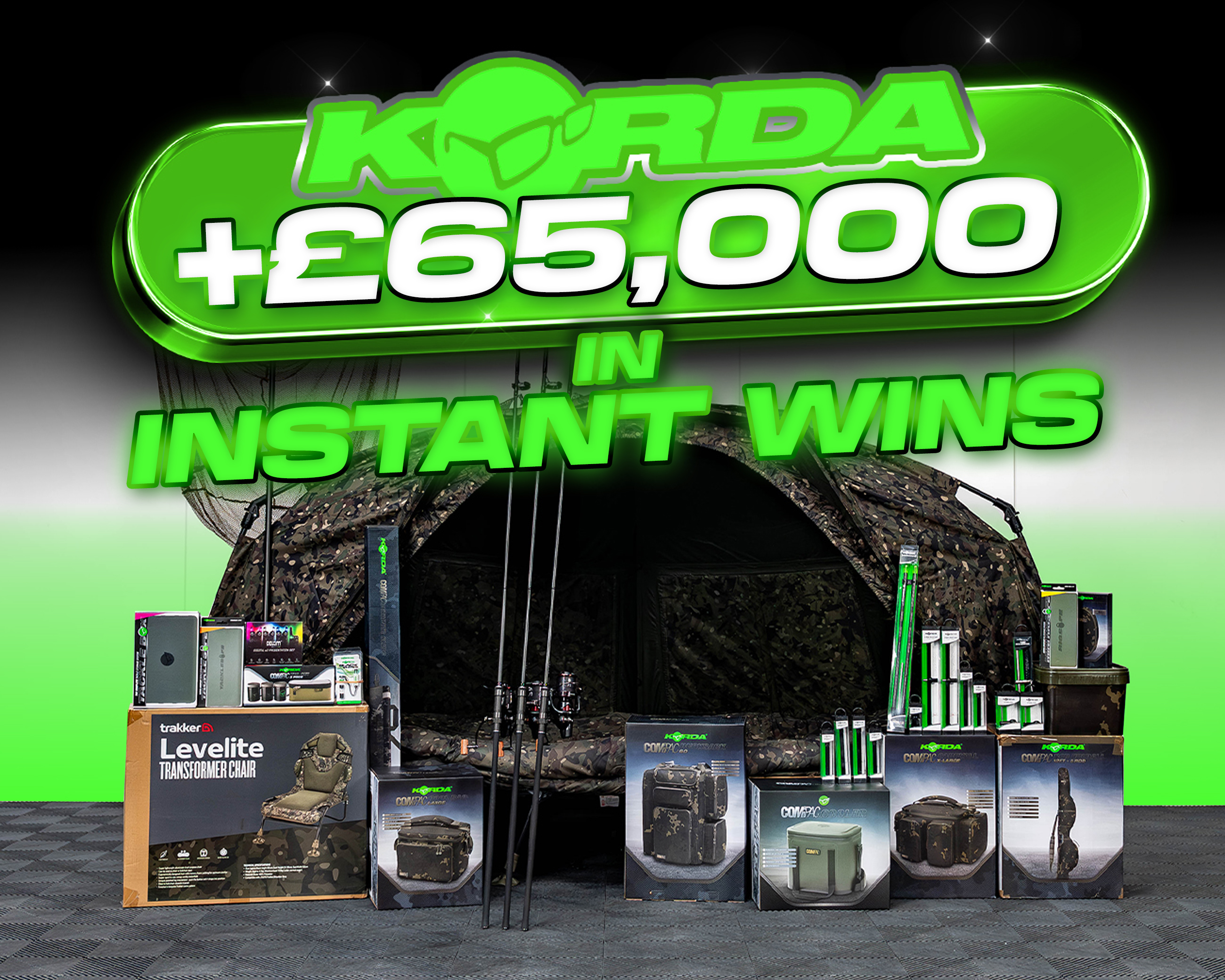 HUGE KORDA BUNDLE + £65,000 OF INSTANT WINS!