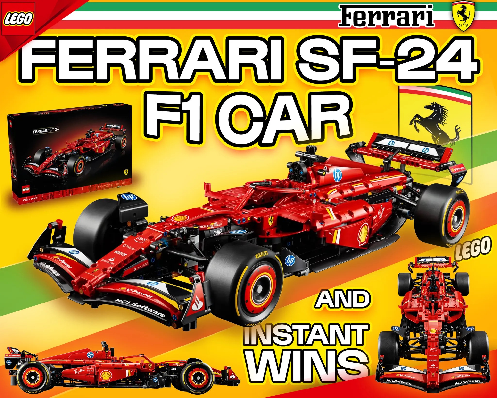 LEGO FERRARI F1 CAR!