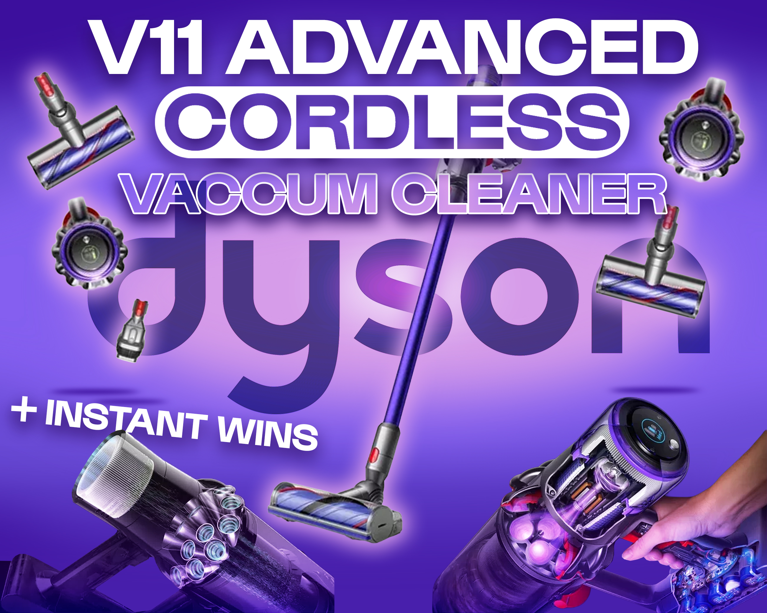 DYSON V11 ADVANCED CORDLESS VACUUM CLEANER!
