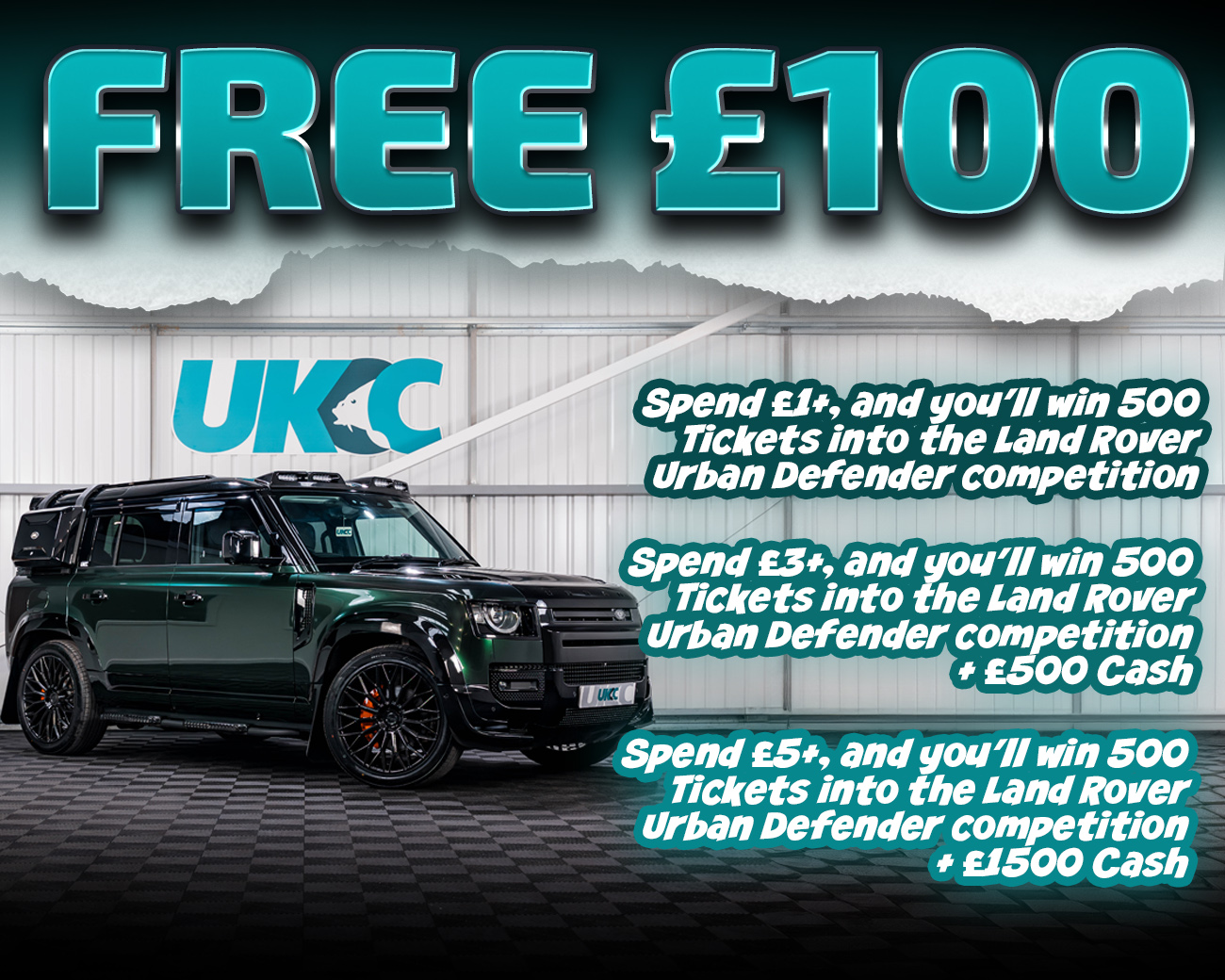 FREE ENTRY - WIN £100 | SPEND £1-£5+ AND WIN COMPETITION TICKETS & CASH!