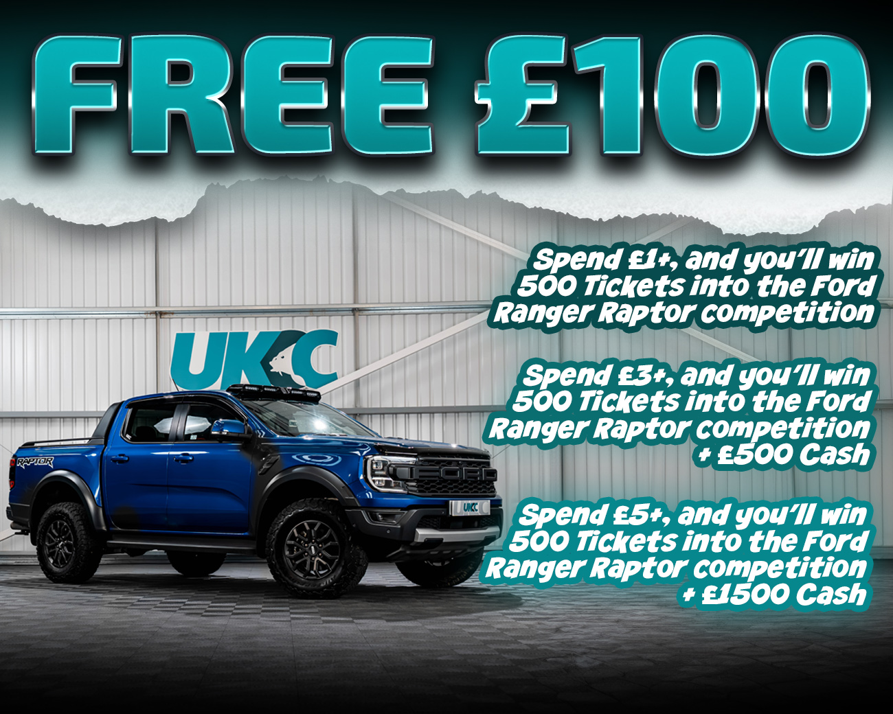 FREE ENTRY - WIN £100 | SPEND £1-£5+ AND WIN COMPETITION TICKETS & CASH!