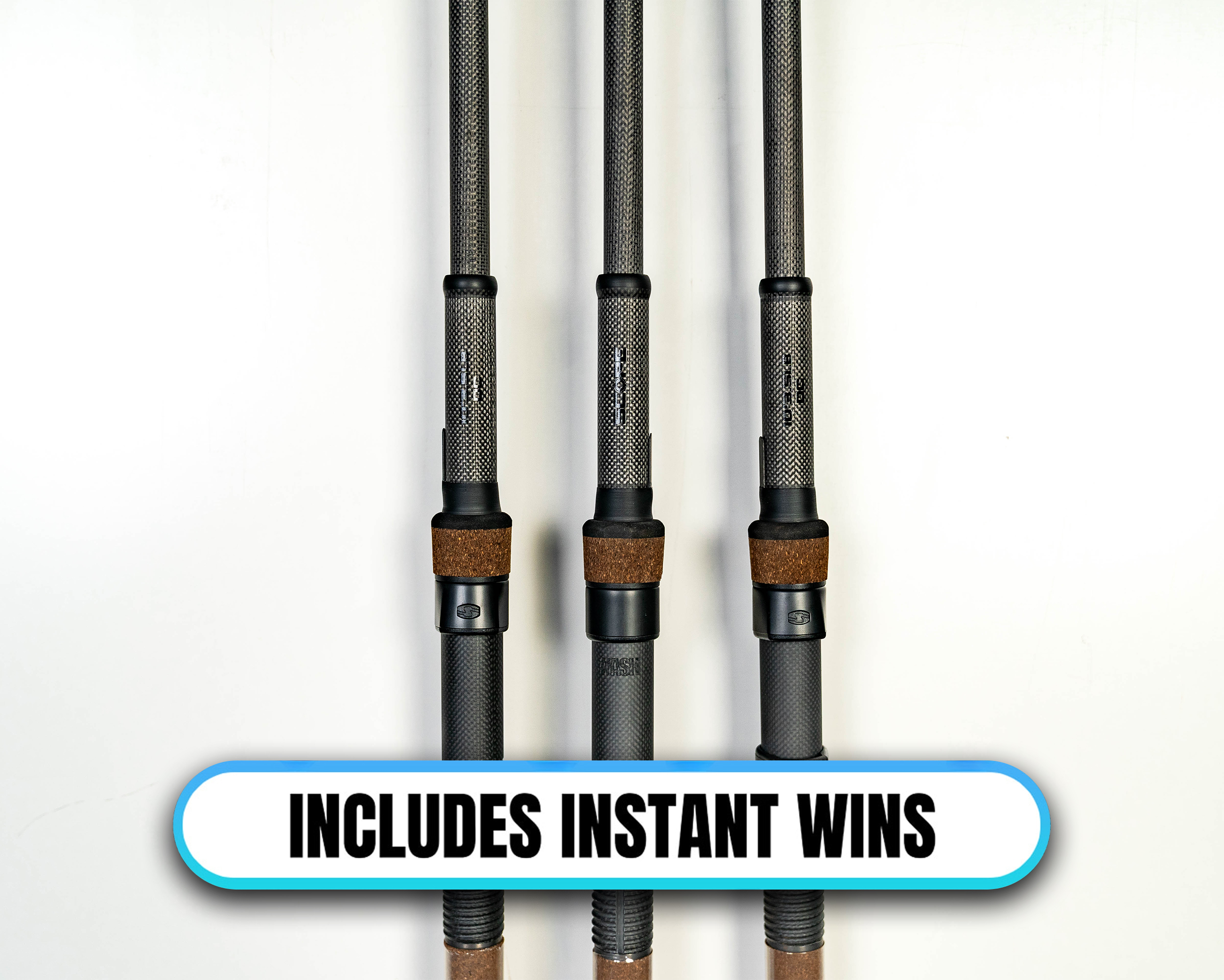 NASH SCOPE OPS DARK CORK 10FT RODS 3.5LB!