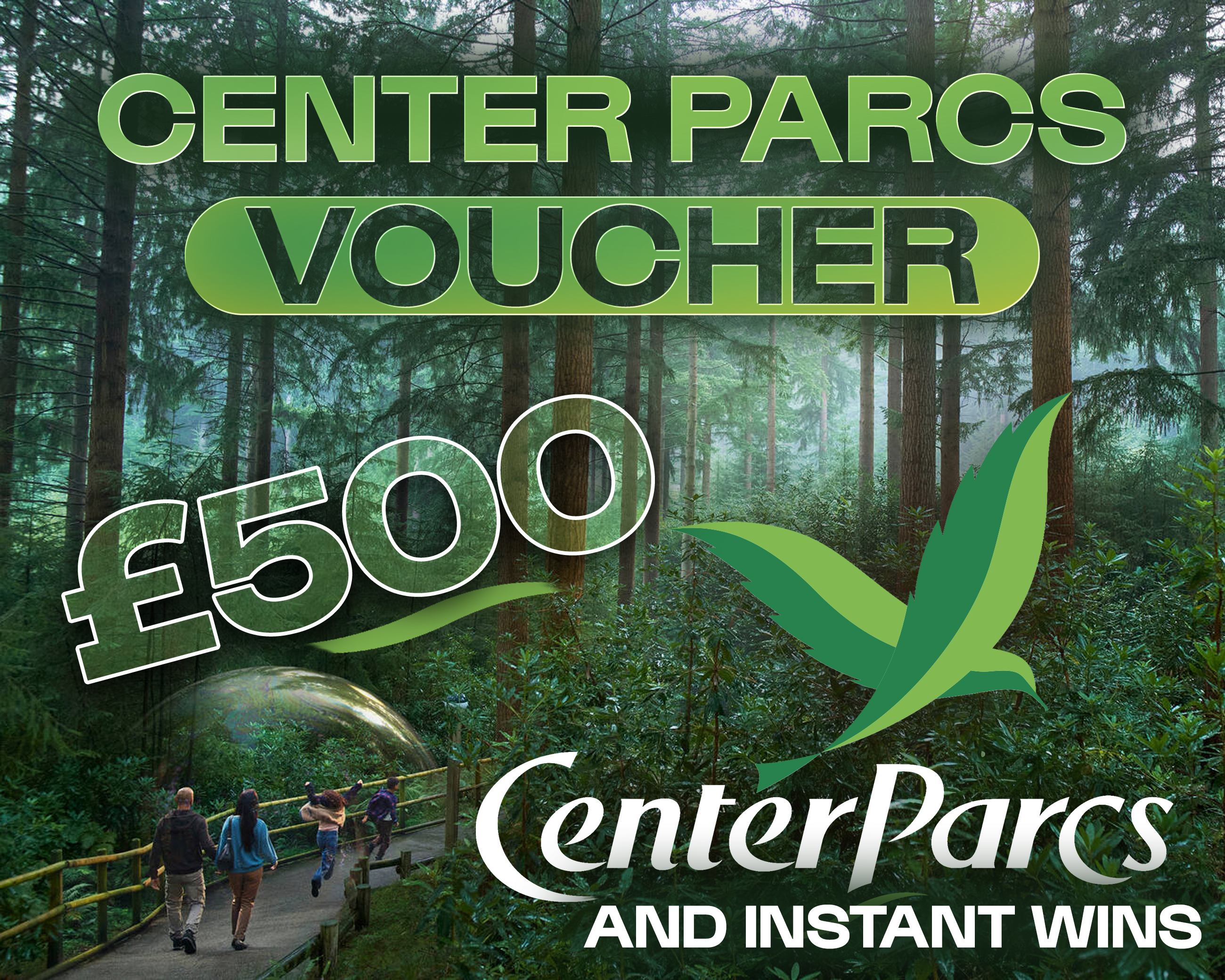 £500 CENTER PARCS VOUCHER!