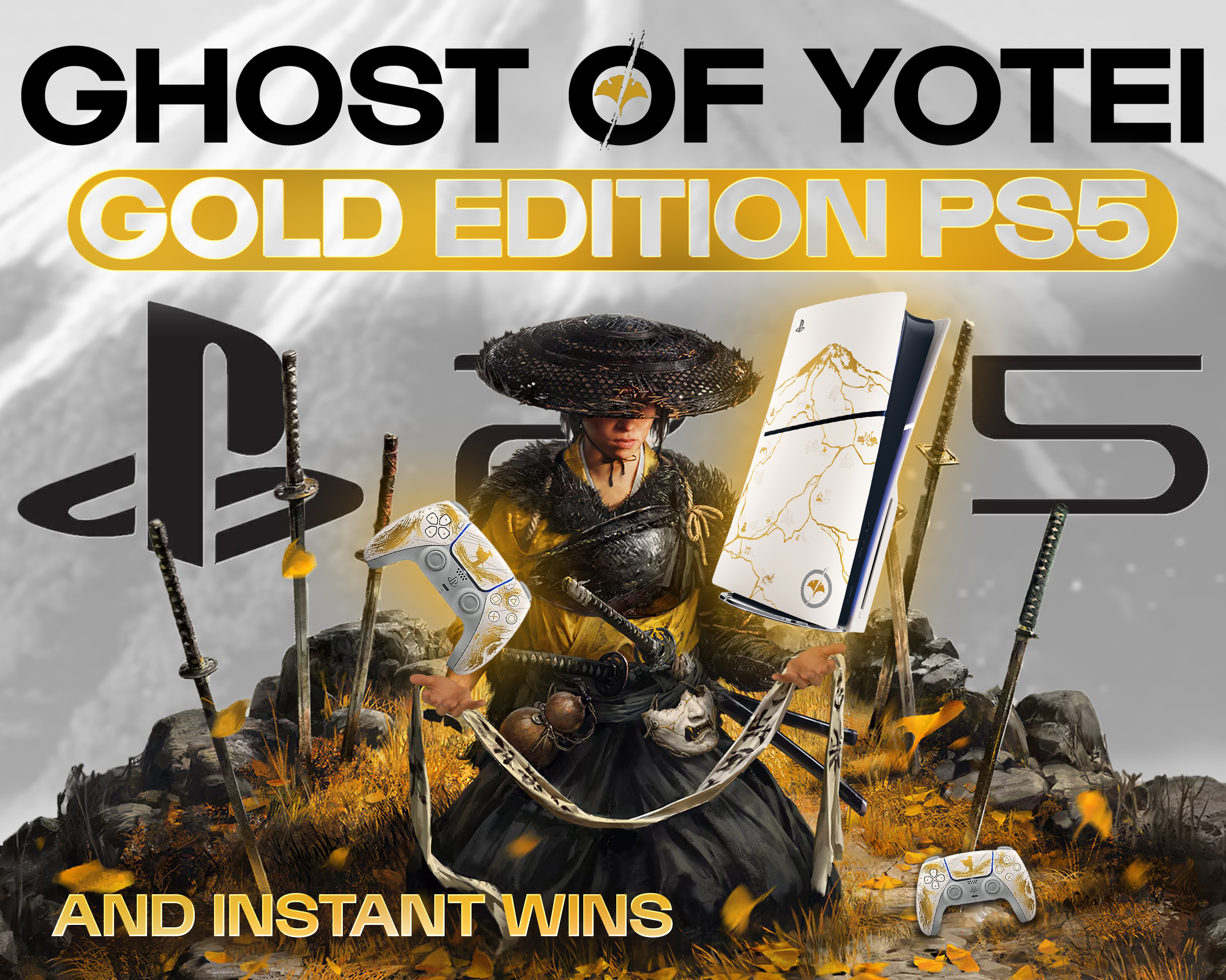 PS5 GHOST OF YOTEI GOLD LIMITED EDITION!