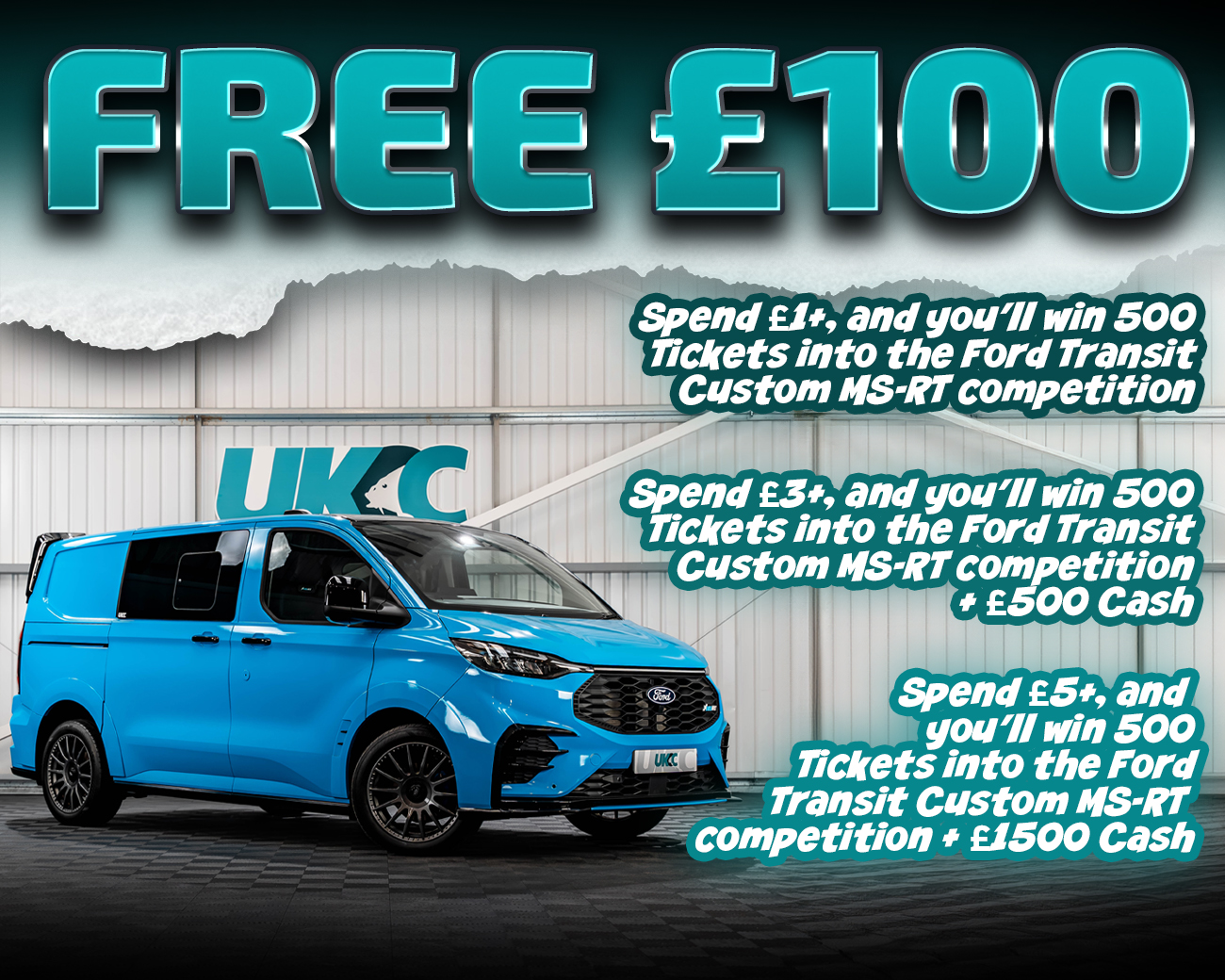 FREE ENTRY - WIN £100 | SPEND £1-£5+ AND WIN COMPETITION TICKETS & CASH!