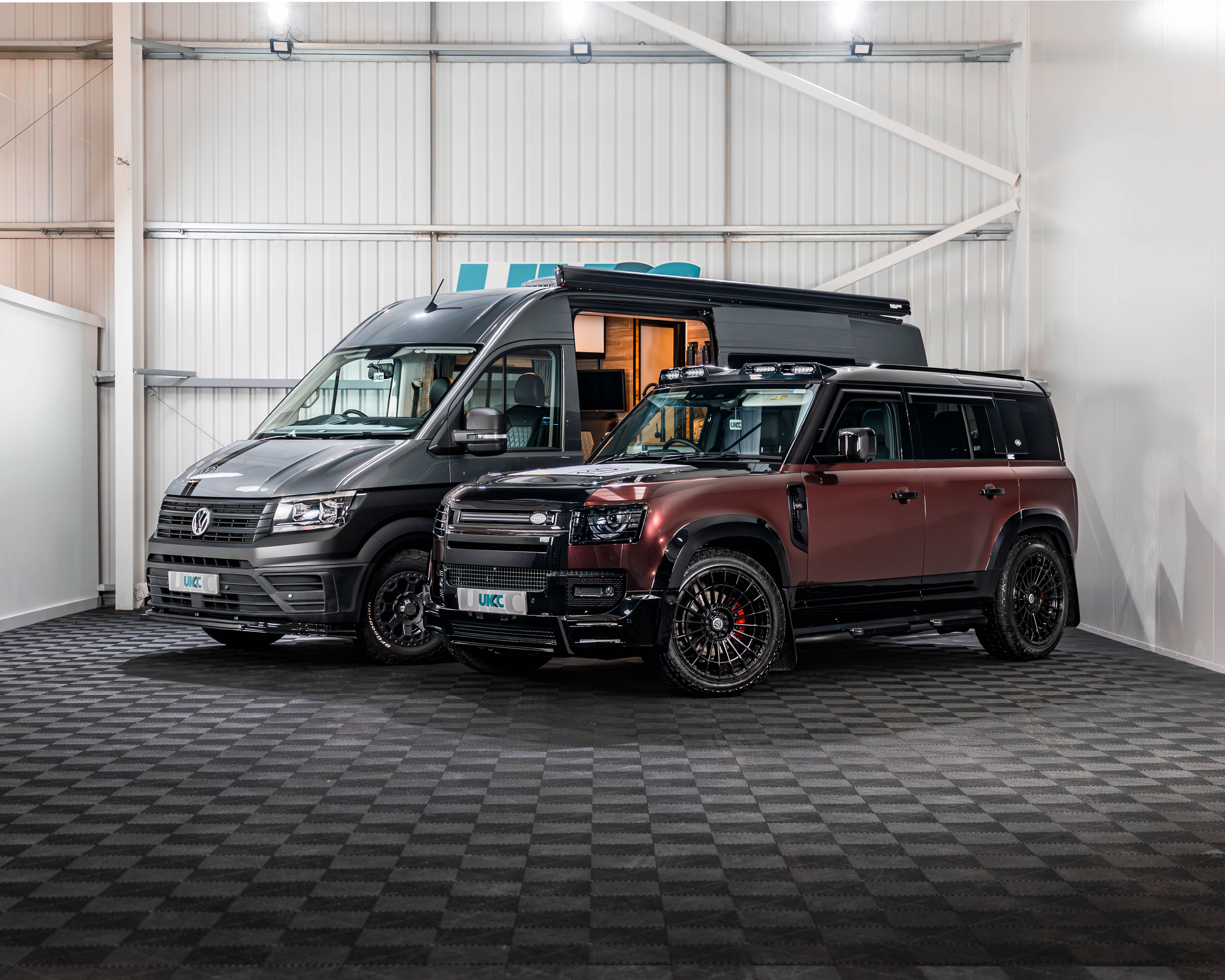 VW CRAFTER CAMPERVAN + LAND ROVER DEFENDER!