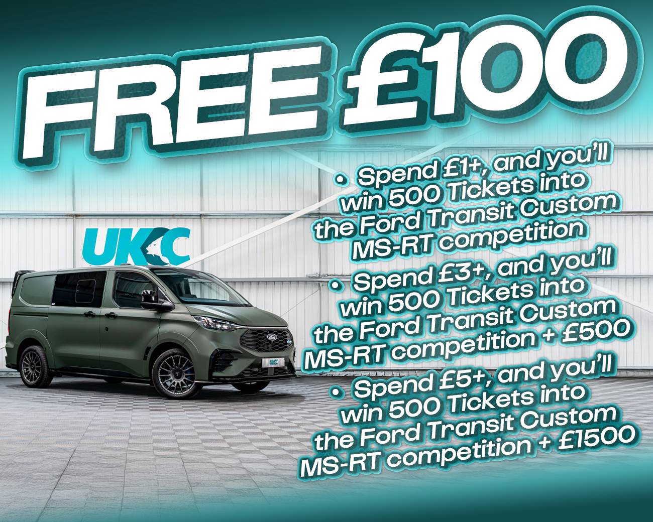 FREE ENTRY - WIN £100 | SPEND £1-£5+ AND WIN COMPETITION TICKETS & CASH!