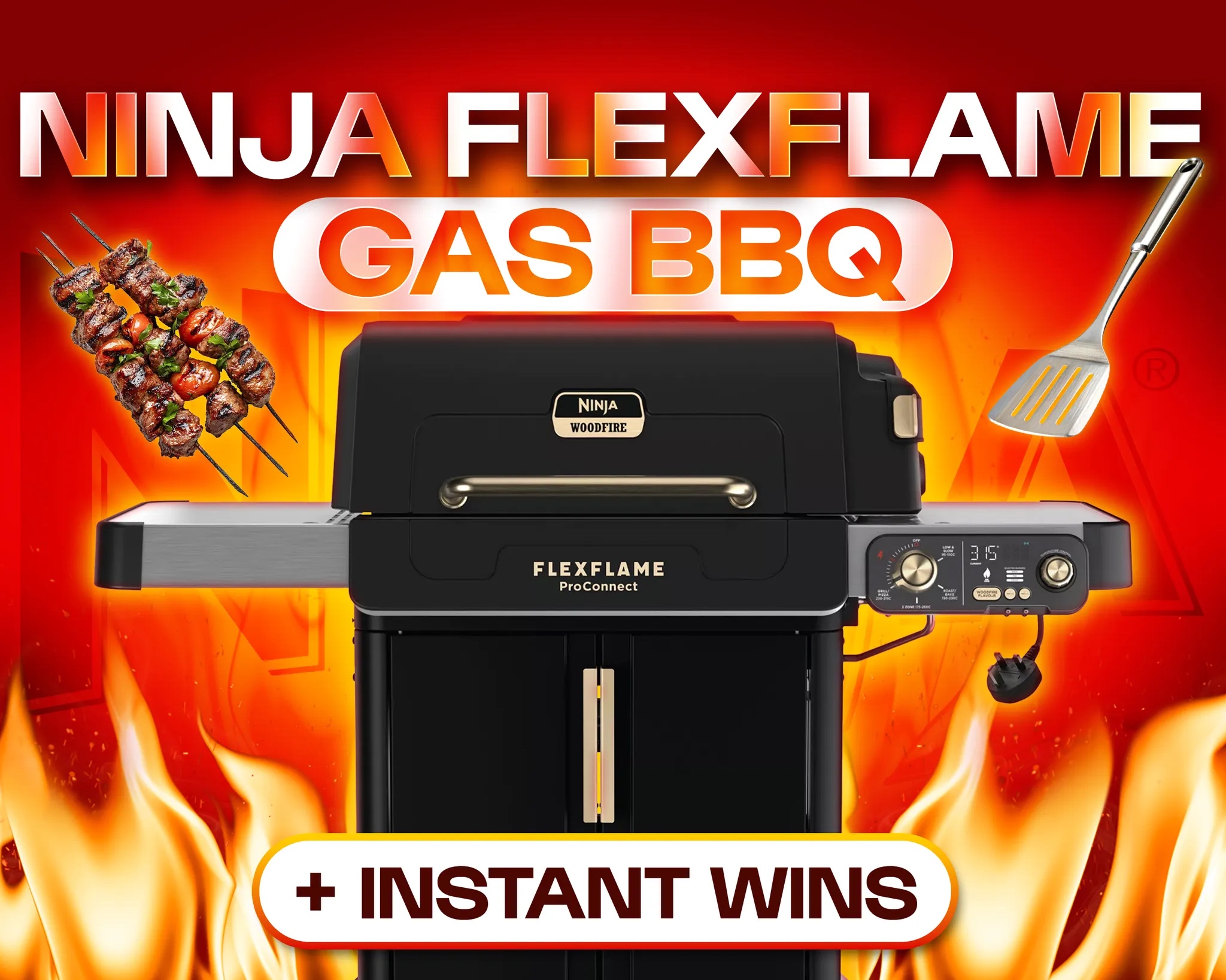 NINJA FLEXFLAME GAS BBQ & OUTDOOR COOKING SYSTEM!
