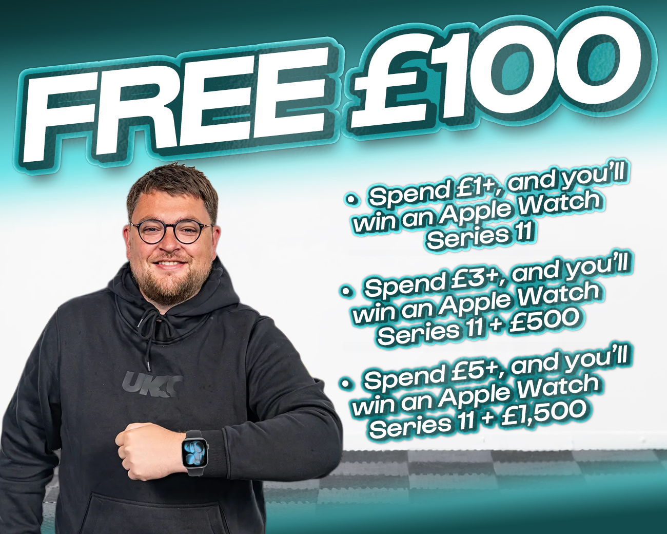 FREE ENTRY - WIN £100 | SPEND £1-£5+ AND WIN AN APPLE WATCH SERIES 11 & CASH!