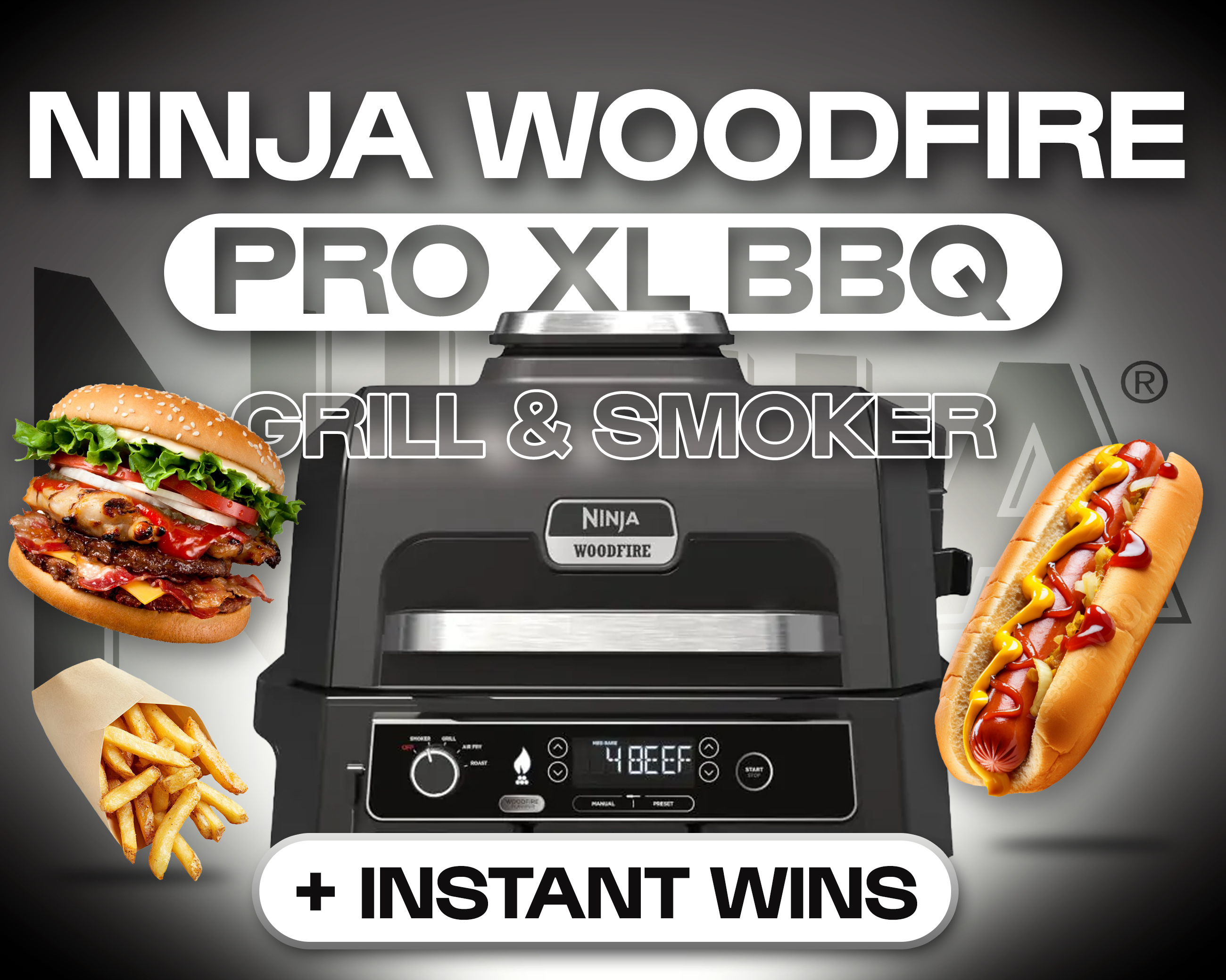NINJA WOODFIRE PRO XL BBQ GRILL & SMOKER!