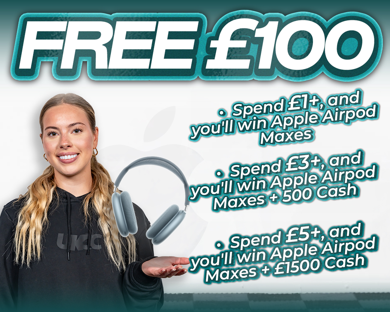 FREE ENTRY - WIN £100 | SPEND £1- £5+ & WIN APPLE AIRPODS MAX & CASH!