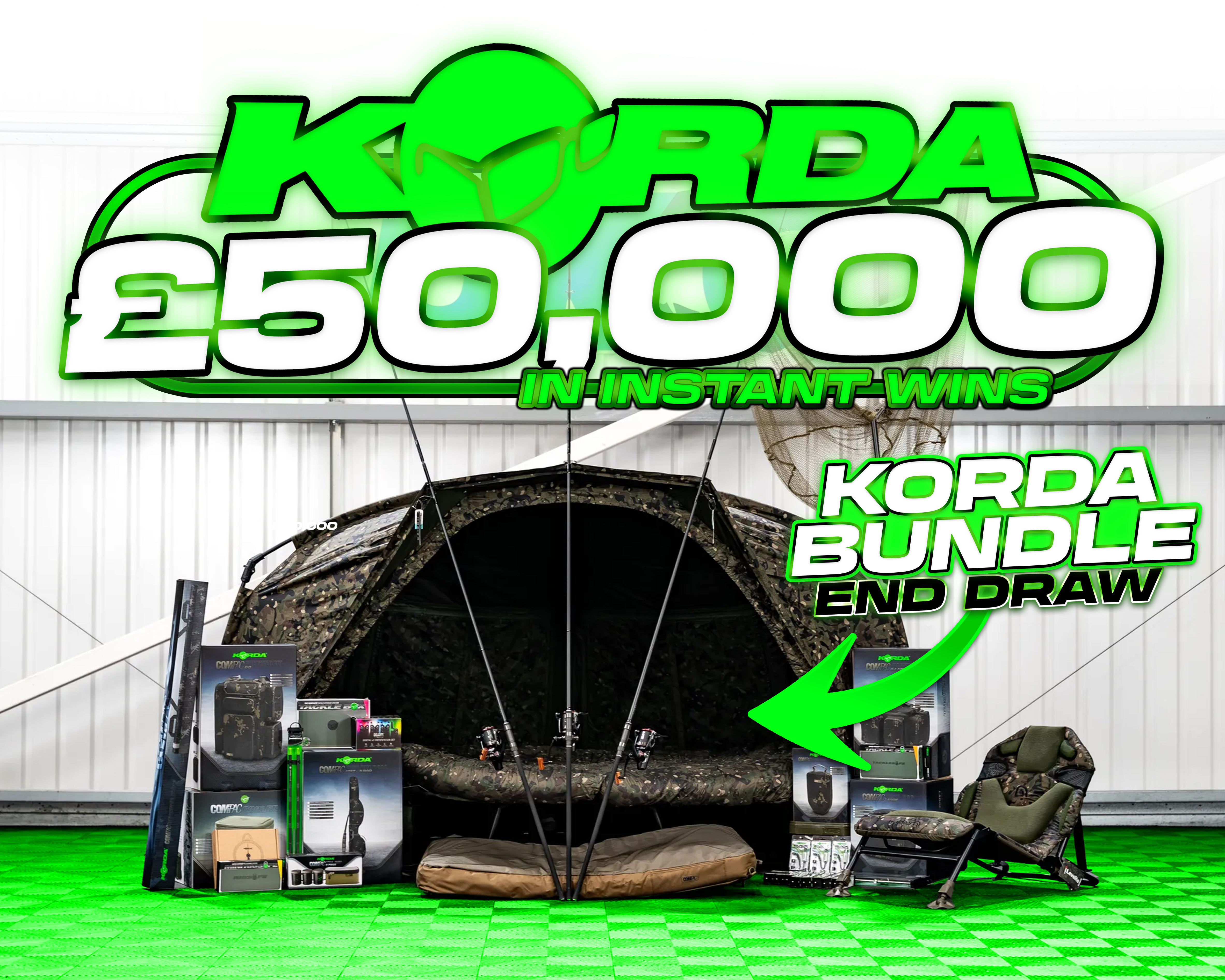 HUGE KORDA BUNDLE + £50,000 OF INSTANT WINS!