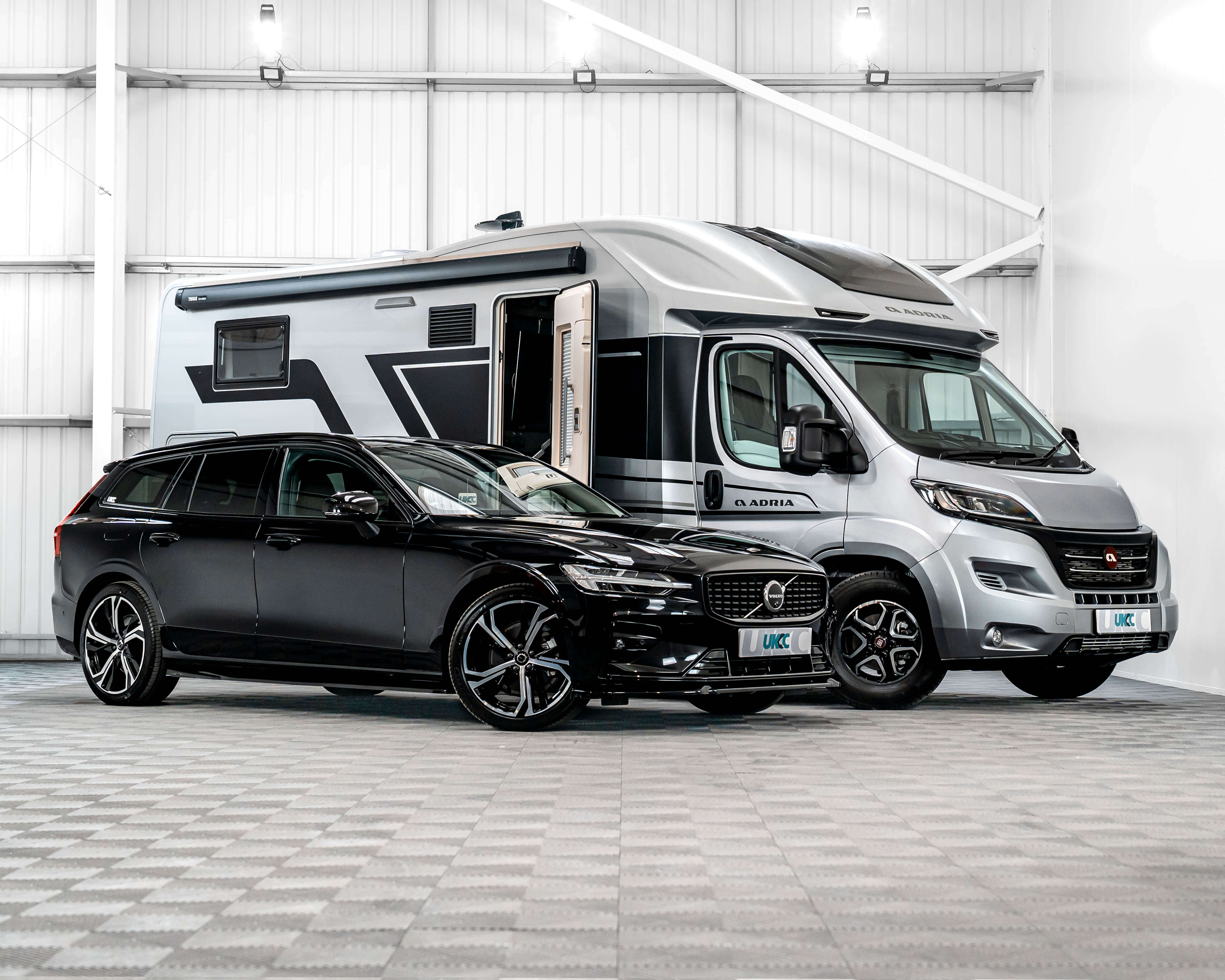 2025 ADRIA CORAL SUPREME MOTORHOME + 2025 VOLVO V60 ULTRA DARK!
