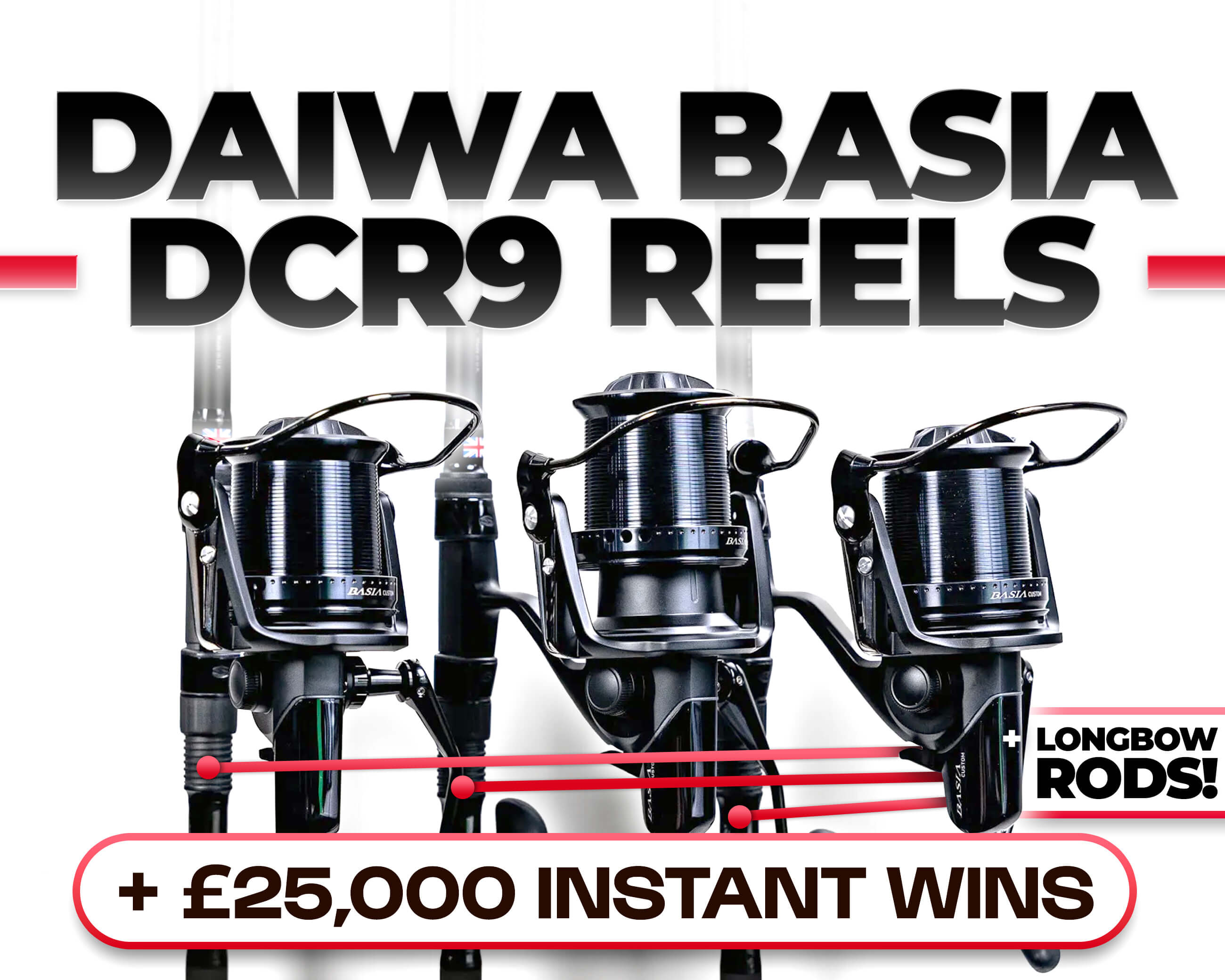 DAIWA BASIA DCR9 REELS + LONGBOW RODS!