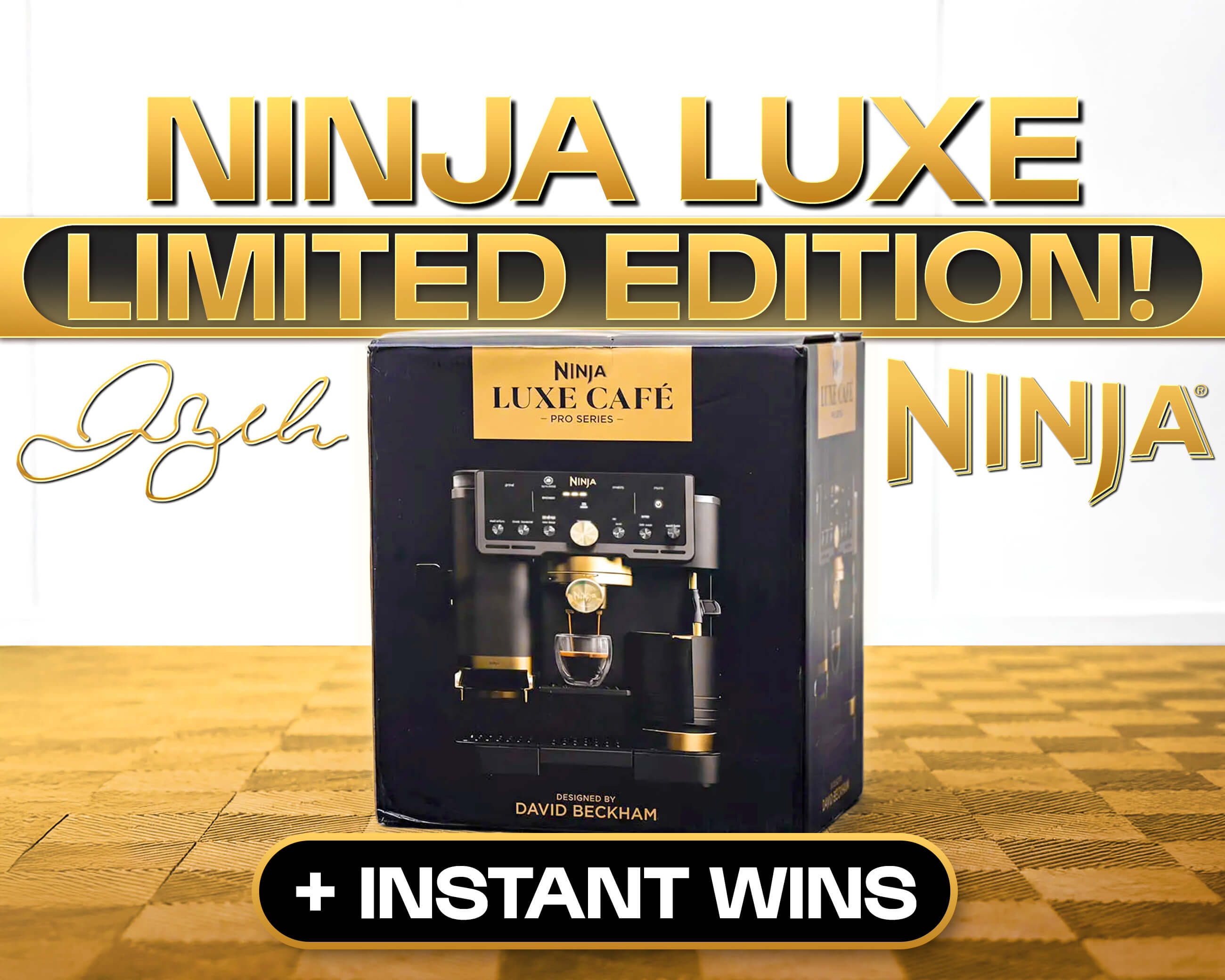 NINJA LUXE CAFE PRO DESIGNED BY DAVID BECKHAM!