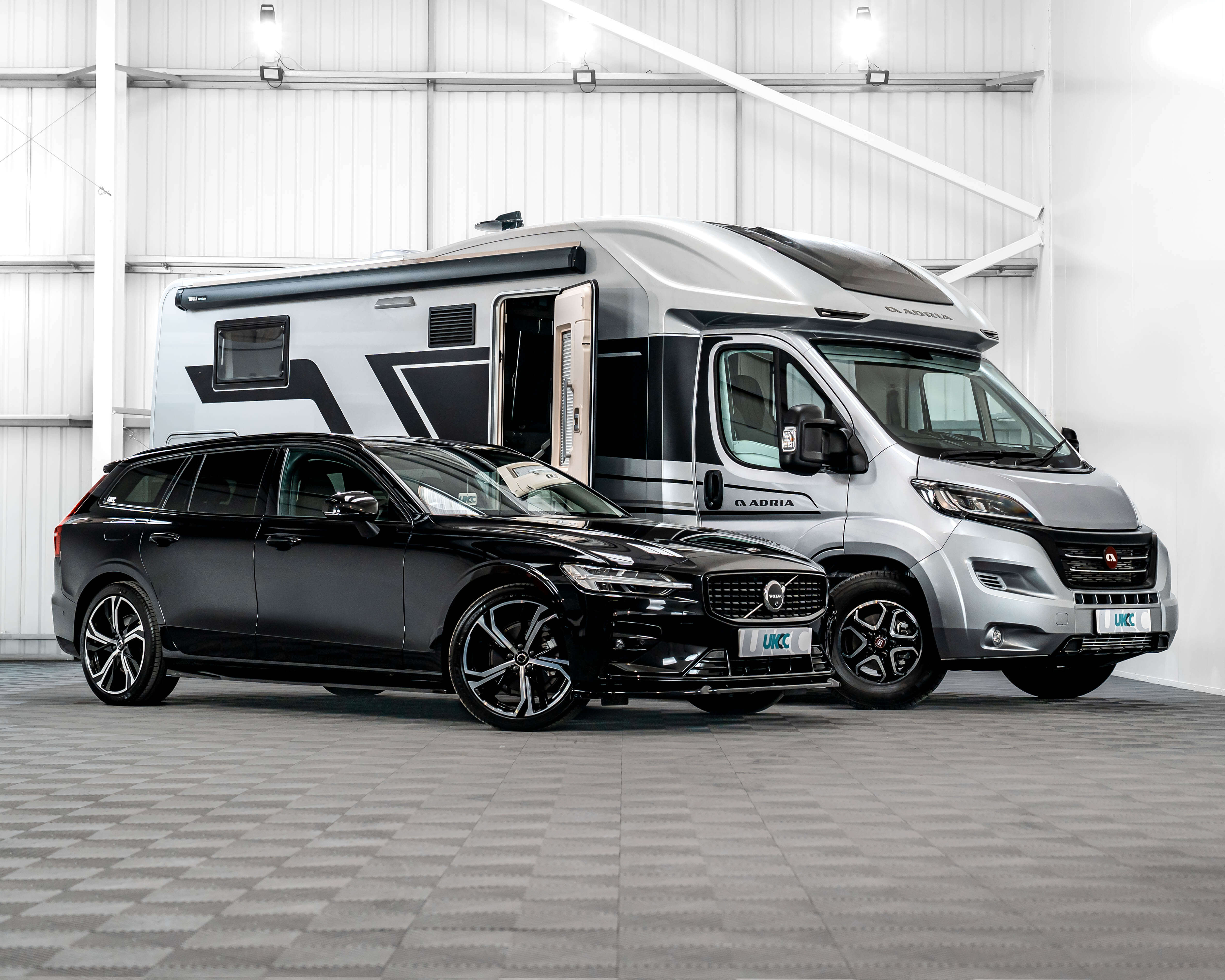 2025 ADRIA CORAL SUPREME MOTORHOME + 2025 VOLVO V60 ULTRA DARK!