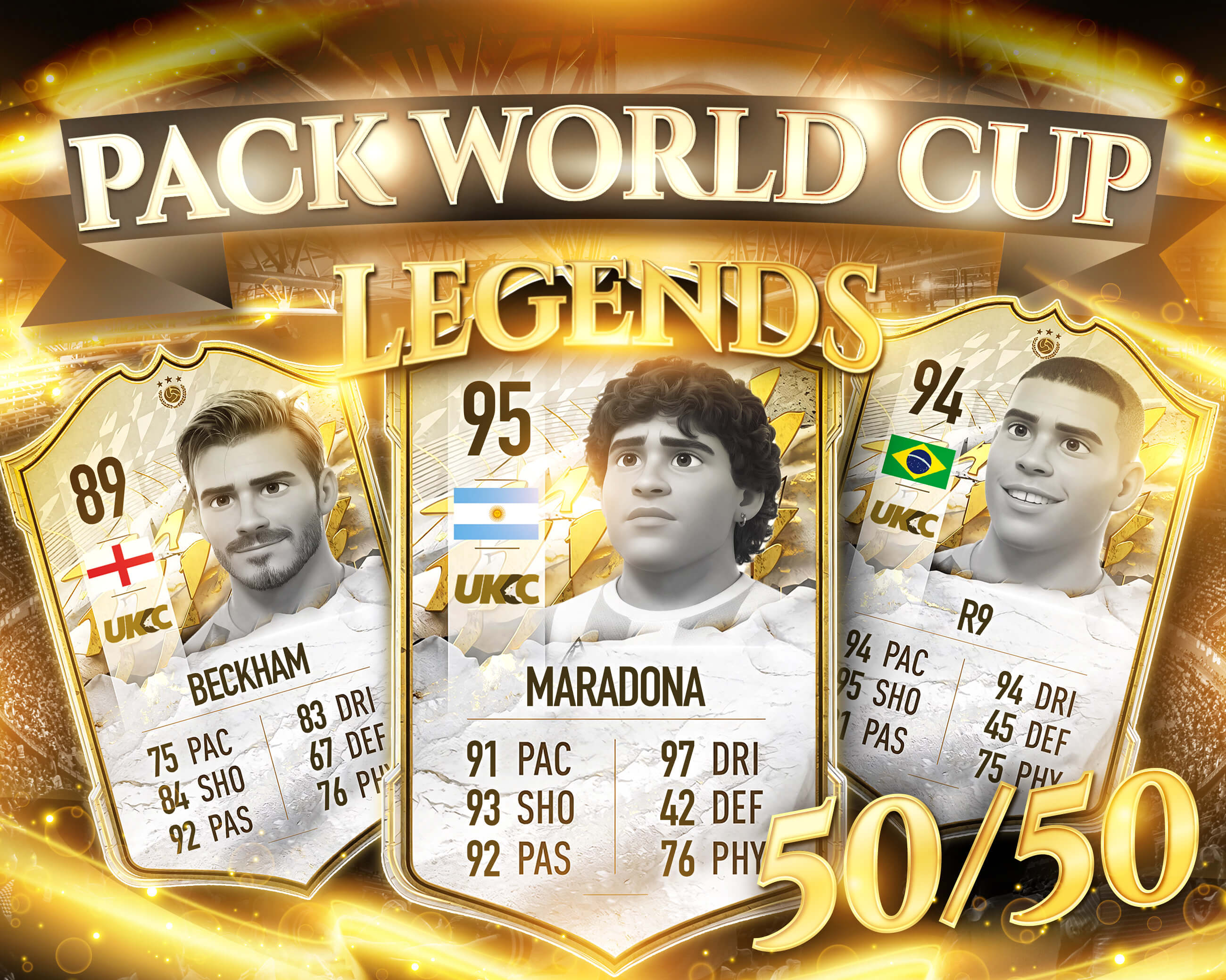 PACK THE WORLD CUP CASH LEGENDS! 50/50 CHANCE!