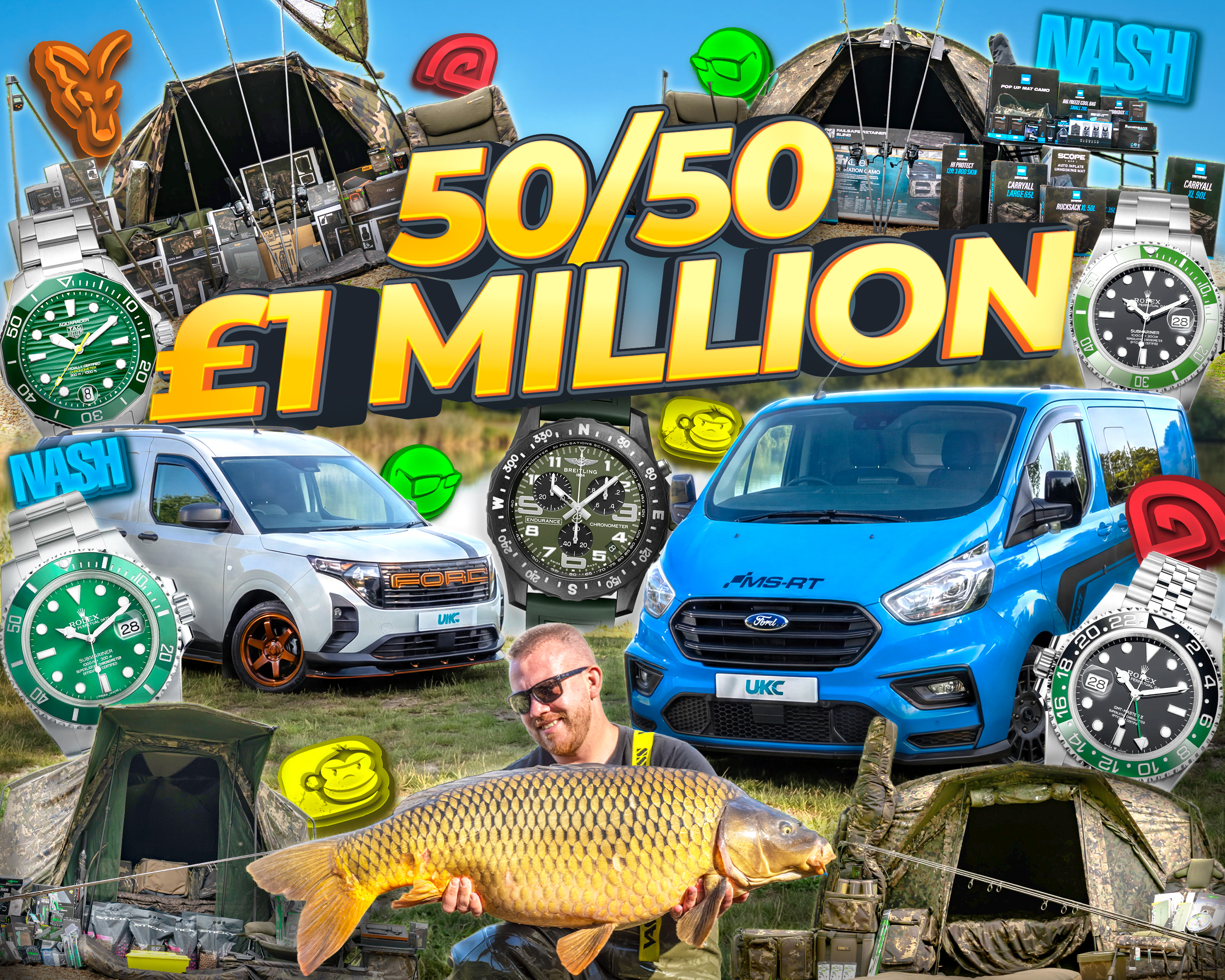 £1,000,000 FISHING INSTANT WIN | 50/50 CHANCE #IWF4