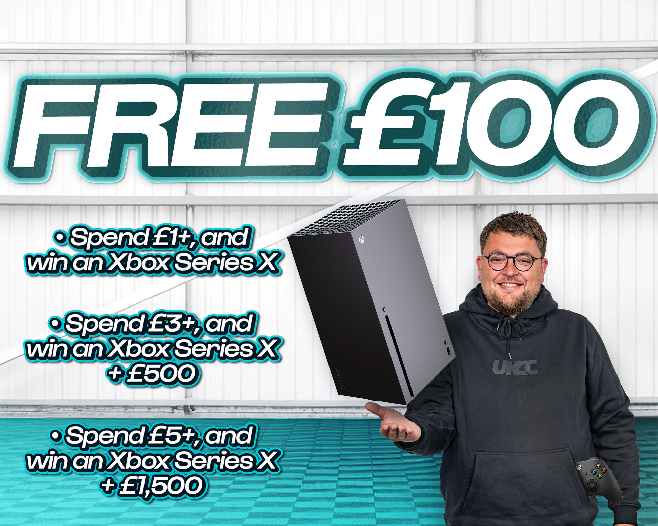FREE ENTRY - WIN £100 | SPEND £1-£5+ AND WIN AN XBOX SERIES X & CASH!