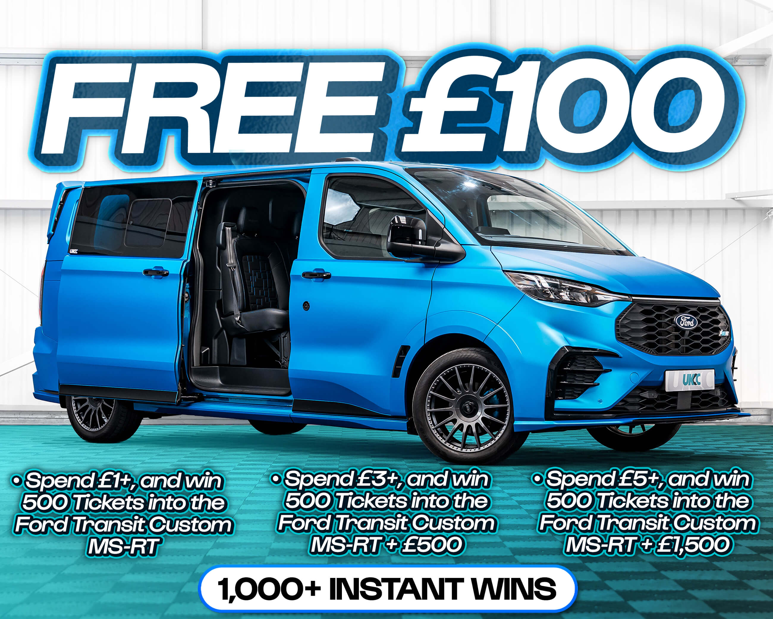 FREE ENTRY - WIN £100 | SPEND £1-£5+ AND WIN COMPETITION TICKETS & CASH!