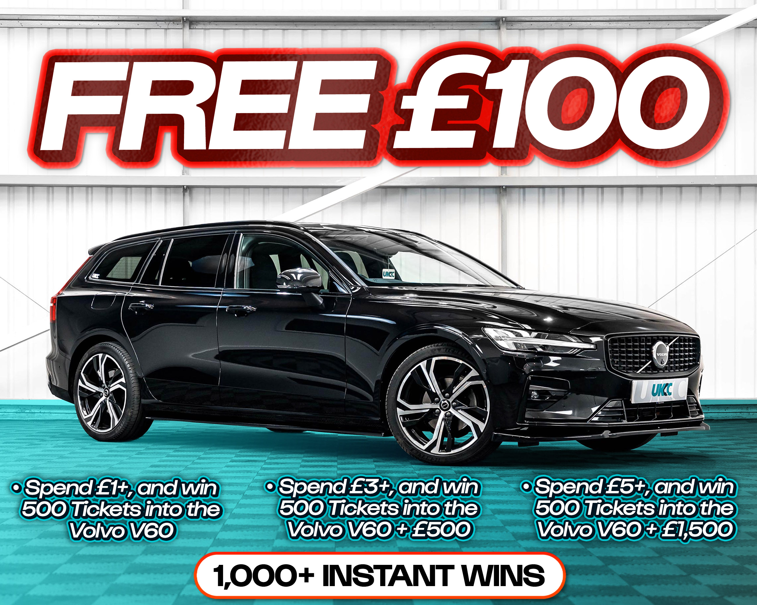 FREE ENTRY - WIN £100 | SPEND £1-£5+ AND WIN COMPETITION TICKETS & CASH!