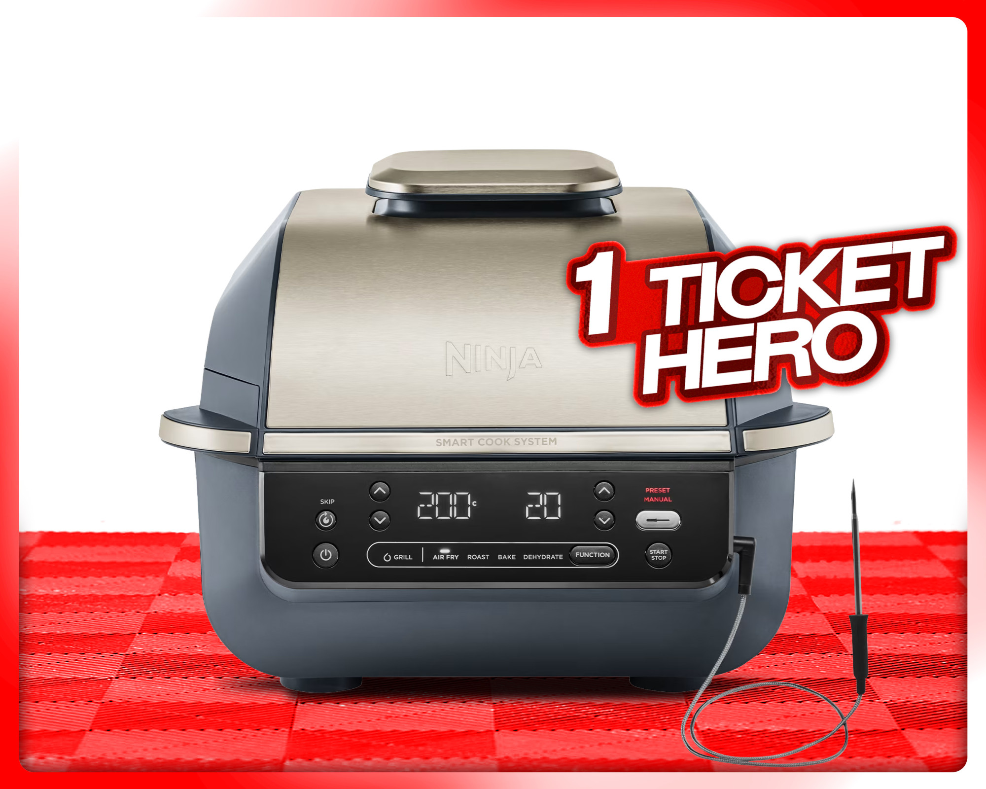 NINJA 5-IN-1 GRILL & AIRFRYER!